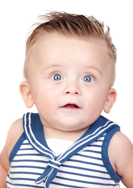 Beautiful blond babe with blue eyes — Stock Photo, Image