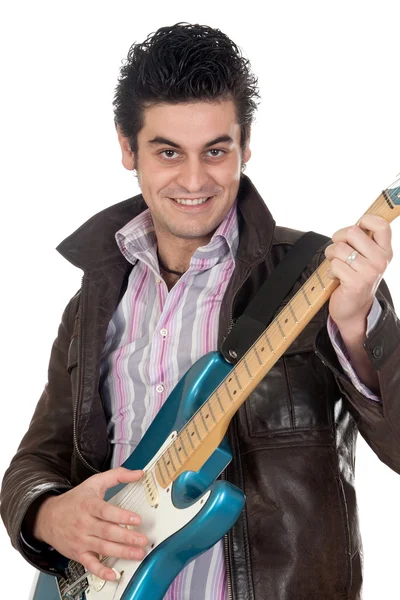 Кожаная куртка гитариста — стоковое фото