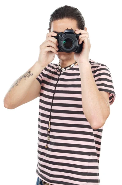 Młody fotograf — Zdjęcie stockowe