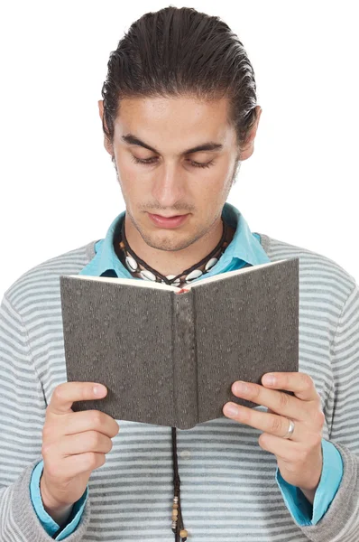Teen čtení knihy — Stock fotografie