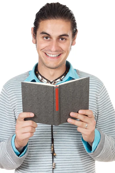 Teen reading a book — Stock Photo, Image