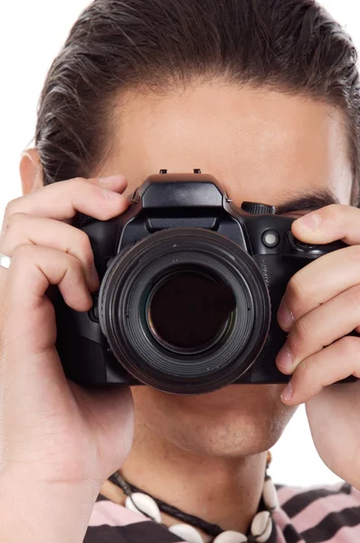 若い男のカメラマン — ストック写真