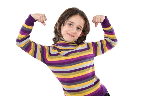 Look how strong I am — Stock Photo, Image