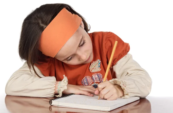 Adorable chica estudiando — Foto de Stock