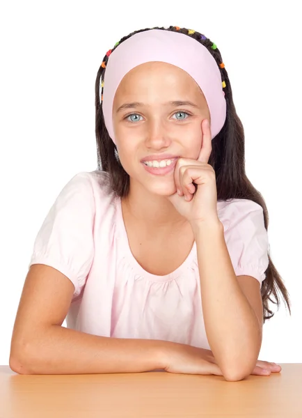 Entzückendes kleines Mädchen mit blauen Augen — Stockfoto
