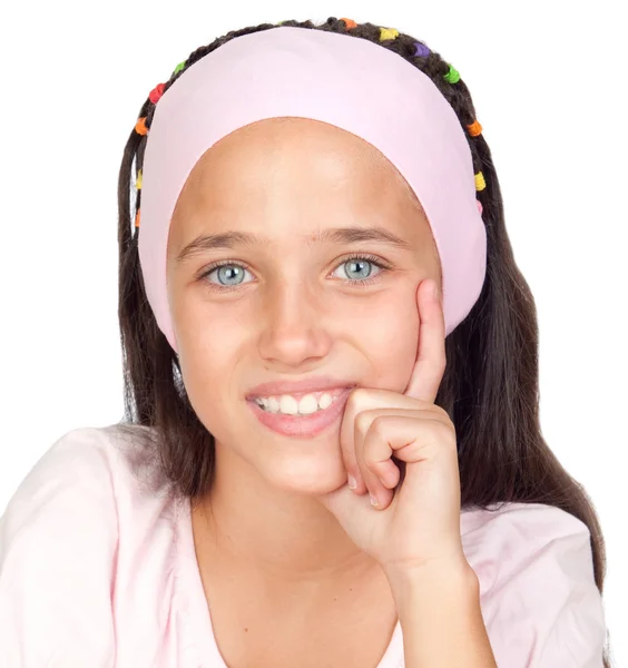 Adorabile bambina con gli occhi azzurri — Foto Stock