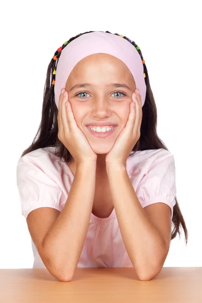 Entzückendes kleines Mädchen mit blauen Augen — Stockfoto