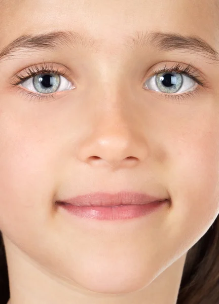 Mooi meisje met blauwe ogen — Stockfoto