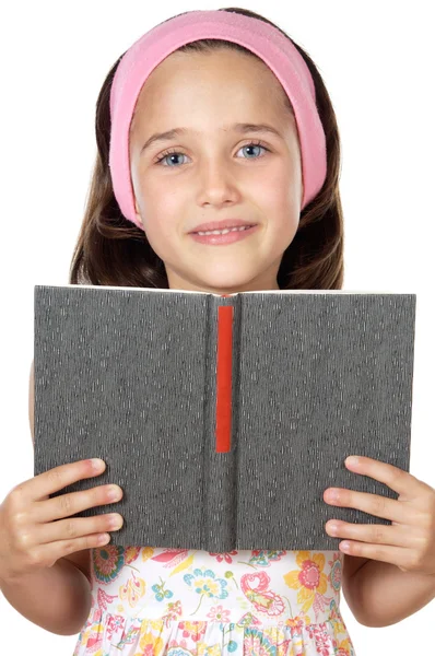 Girl reading a book — Stock Photo, Image