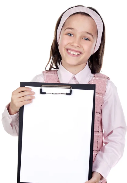 Student with notepad — Stock Photo, Image