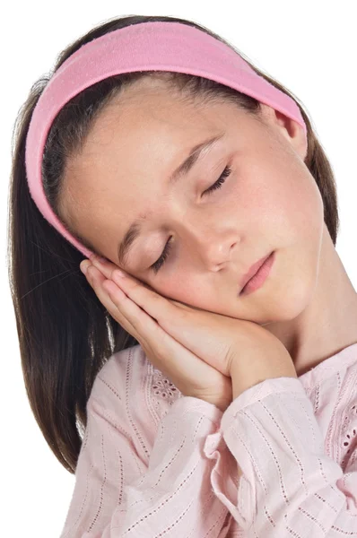 Schlafendes reizendes Mädchen — Stockfoto