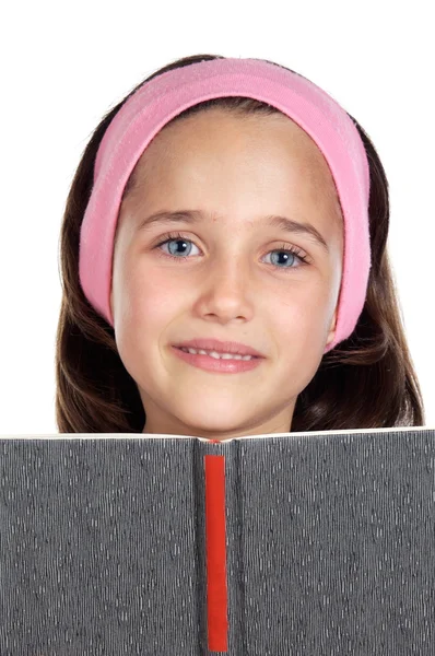 Girl reading a book — Stock Photo, Image