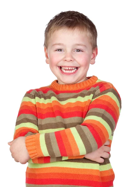 Adorable child with blond hair — Stock Photo, Image