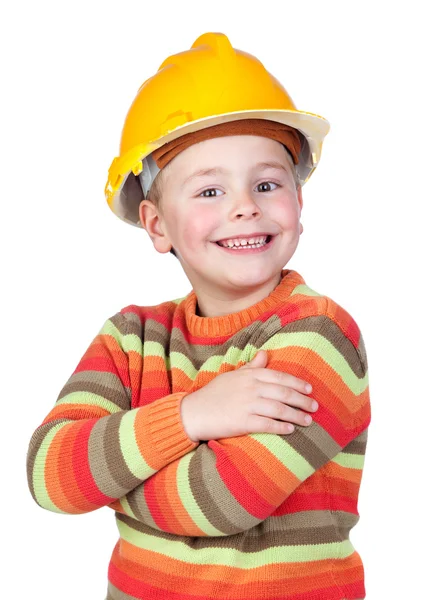 Küçük inşaat işçisi — Stok fotoğraf