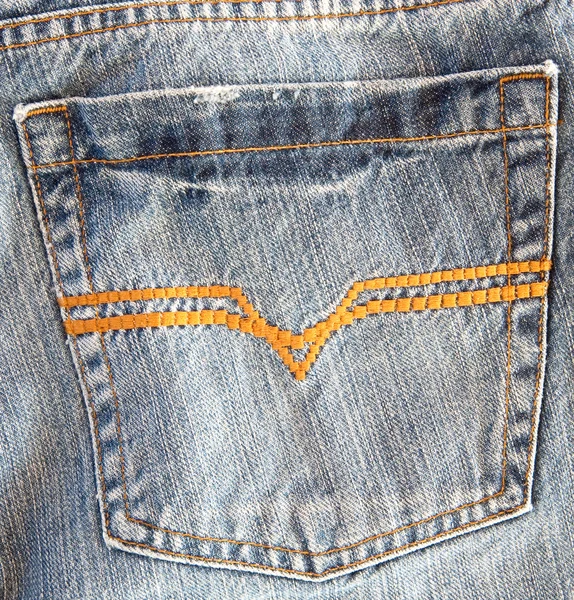 Foto van een pocket jeans — Stockfoto