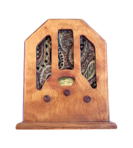 Старое деревянное радио — стоковое фото