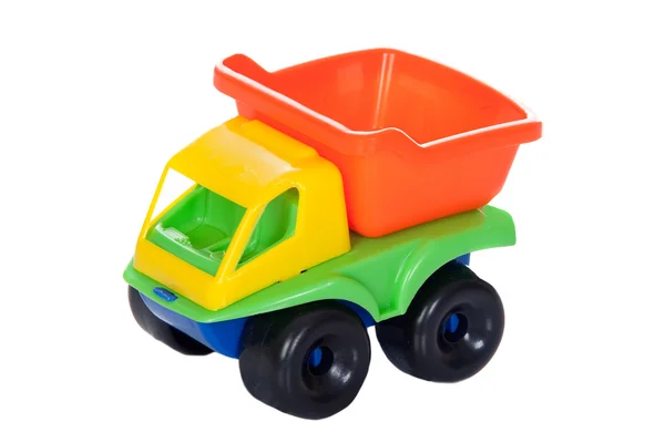 Іграшкова вантажівка з багатьма кольорами — стокове фото