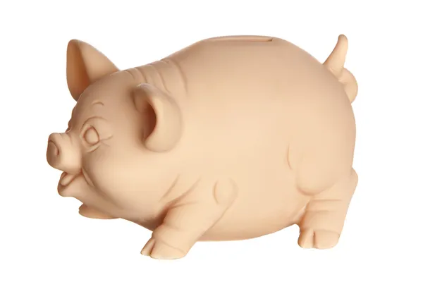 Profile of piggy bank — Stock Photo, Image