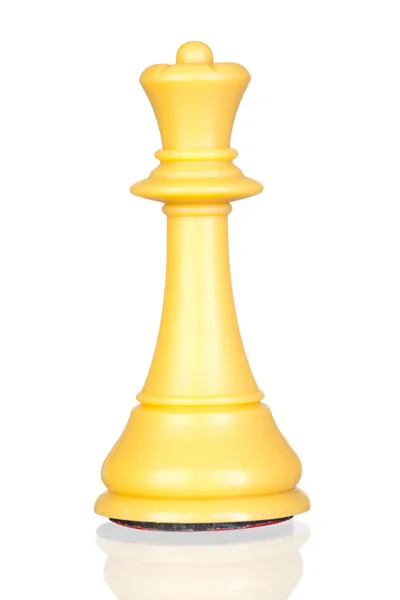 Bílá královna šachová figurka — Stock fotografie