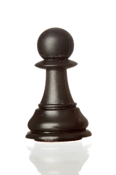 Black pawn isolated — Stock Photo, Image