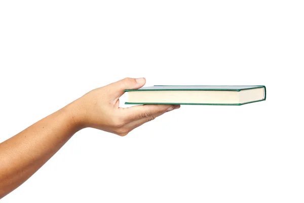 Hand offering a book — Stock Photo, Image