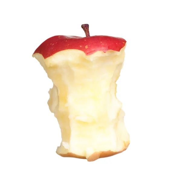 Rött och bita äpplen — Stockfoto