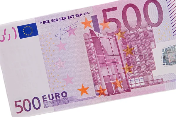 One bill of five hundred euros — Stock Photo, Image