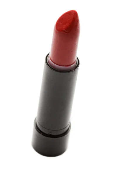 Lippenstift rot auf weißem Hintergrund — Stockfoto