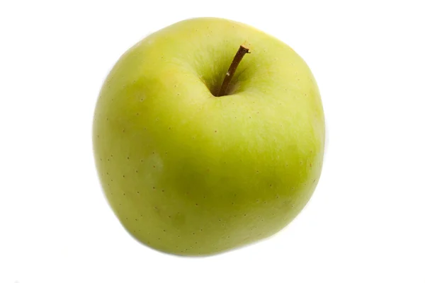 Pomme verte délicieuse avec réflexion — Photo