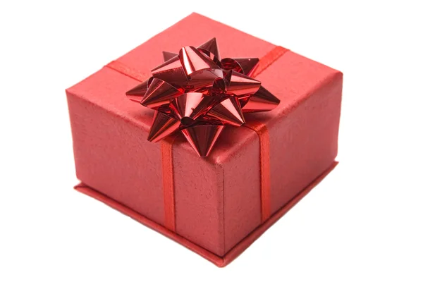 Beautiful red gift — Stock Photo, Image