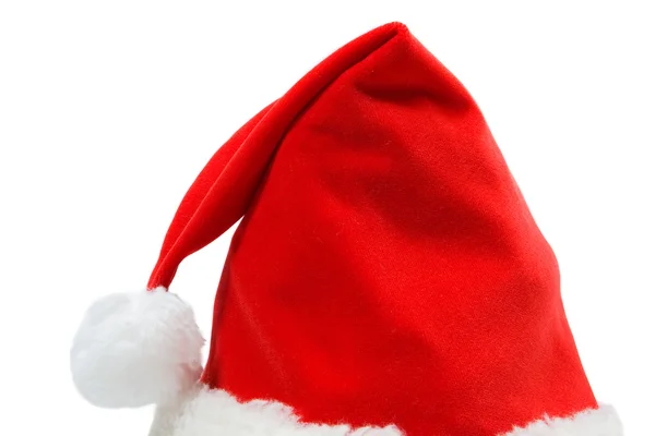 Hat of Santa Claus isolated on white — Stock Photo, Image