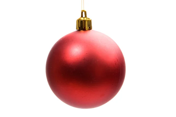 Červený míč Vánoc — Stock fotografie