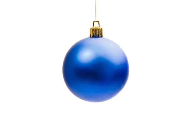 Modrý míč Vánoc — Stock fotografie