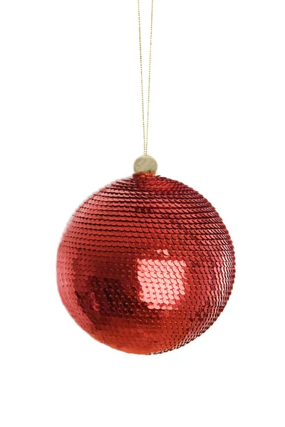 크리스마스의 빨간 공 — 스톡 사진