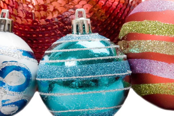 Разные рождественские шары — стоковое фото