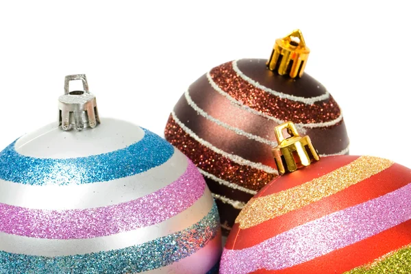 Three balls of christmas — Stock Photo, Image