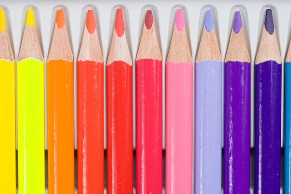 Muchos lápices de diferentes colores —  Fotos de Stock