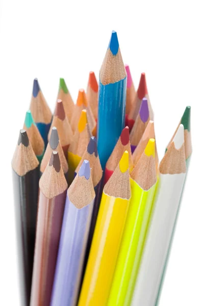 Muitos lápis de cores diferentes — Fotografia de Stock