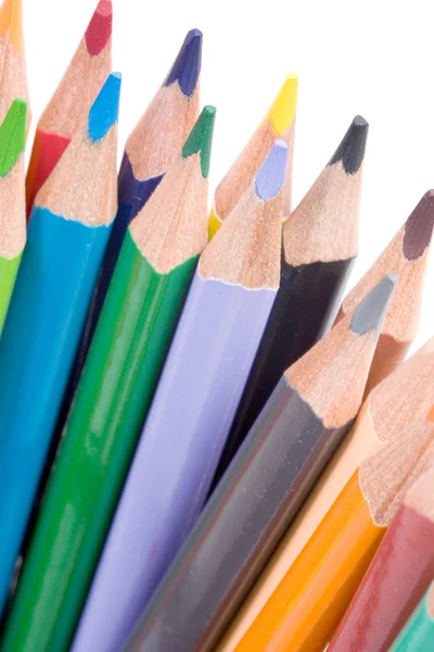 A különböző színek sok ceruzák — Stock Fotó