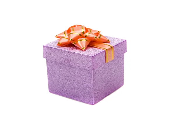 Beautiful purple gift — Stok fotoğraf