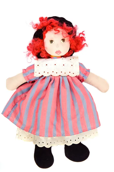 Красивая тряпичная кукла — стоковое фото