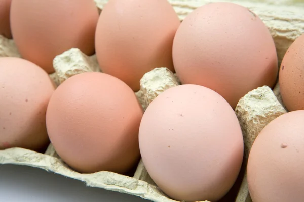 Картон яйця — стокове фото