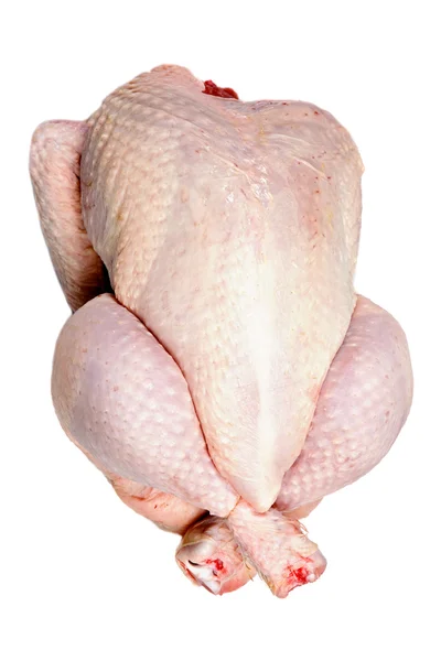 Huid van een rauwe kip — Stockfoto