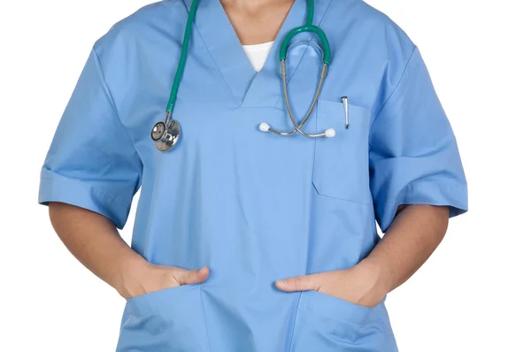 Medical anonymous with hands in pockets — Stock Photo, Image