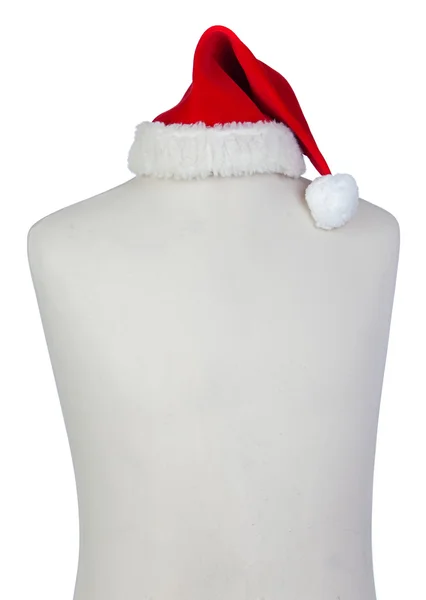 Mannequin with Christmas hat — Stock Photo, Image