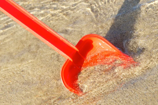 Plaża zabawek w piasku — Zdjęcie stockowe
