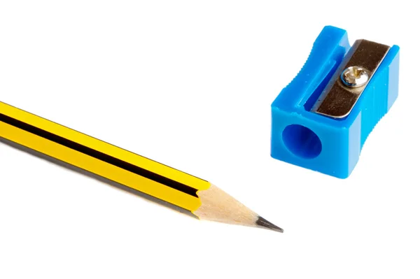 PENCIL WITH SHARPENER — Stock Photo, Image