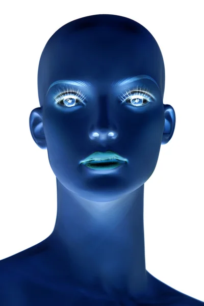 Лицо лысого манекена — стоковое фото