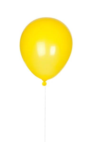 Gelber Ballon aufgeblasen — Stockfoto