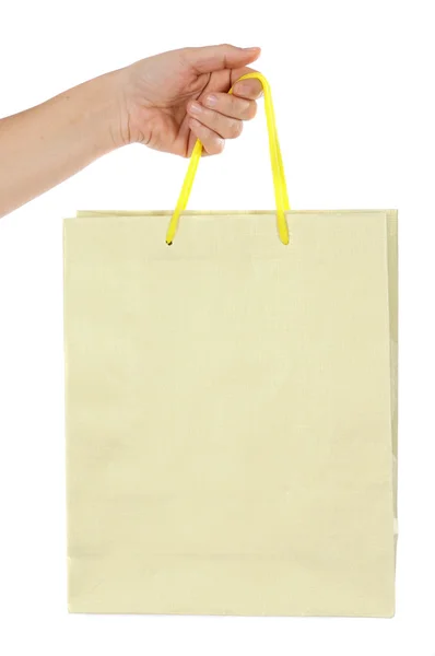 Hand whit bag — Stock Photo, Image